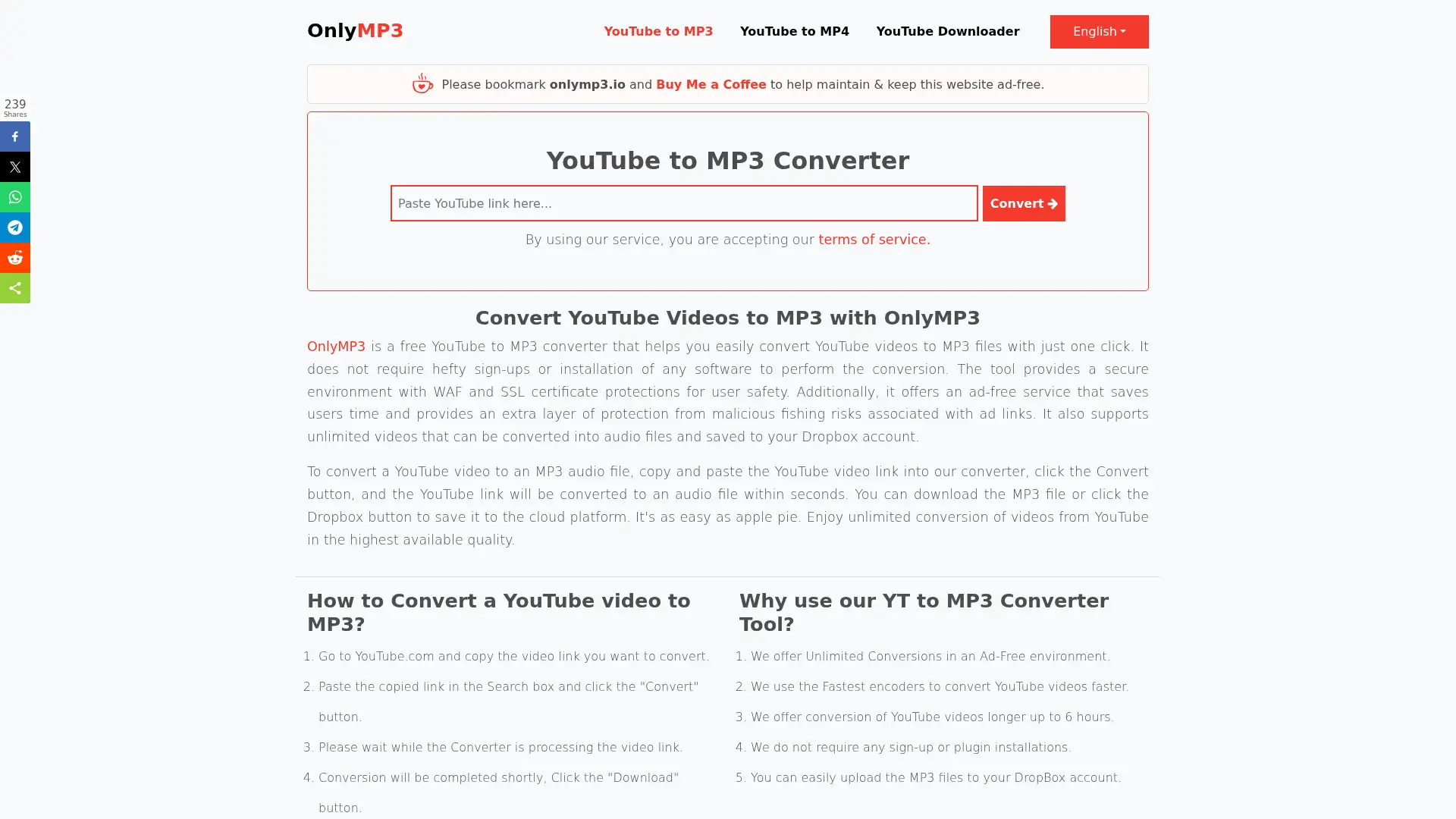 onlymp3.io screenshot