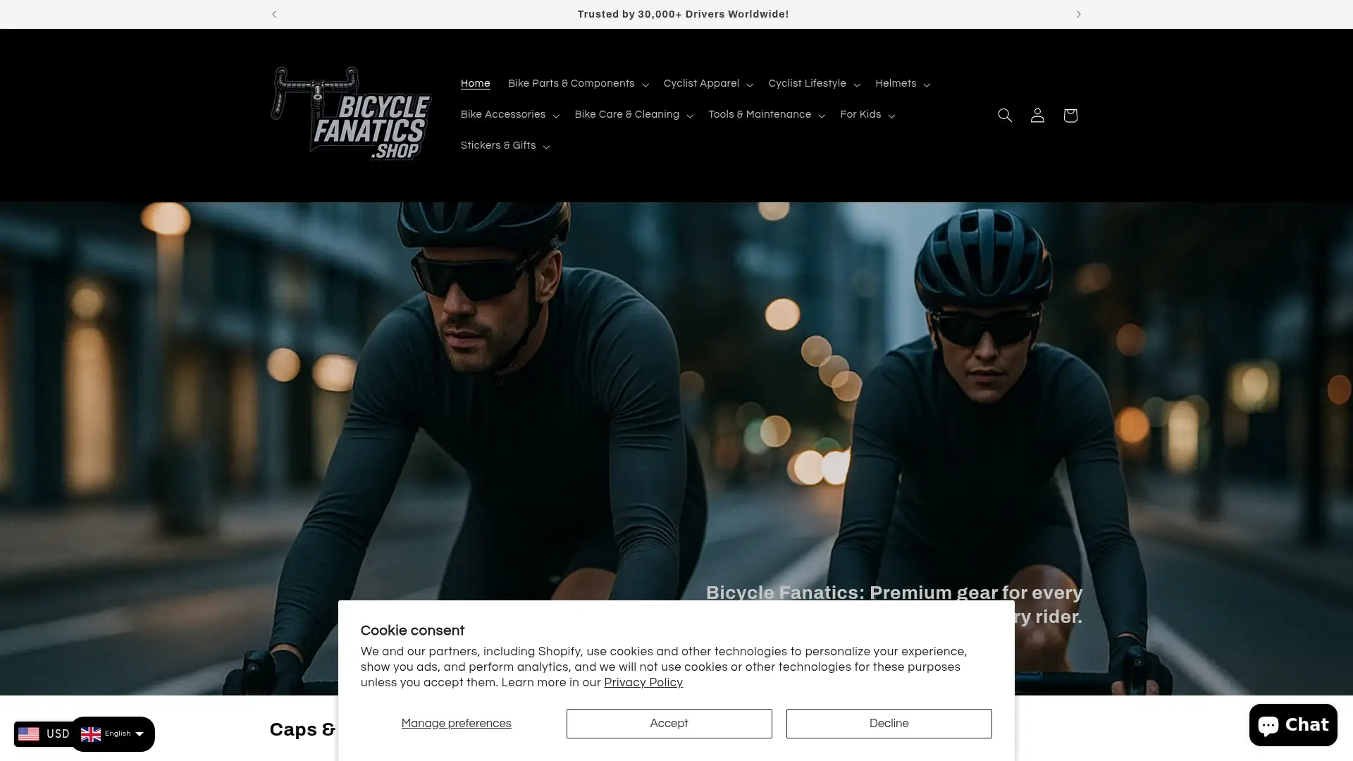 bicyclefanatics.shop screenshot
