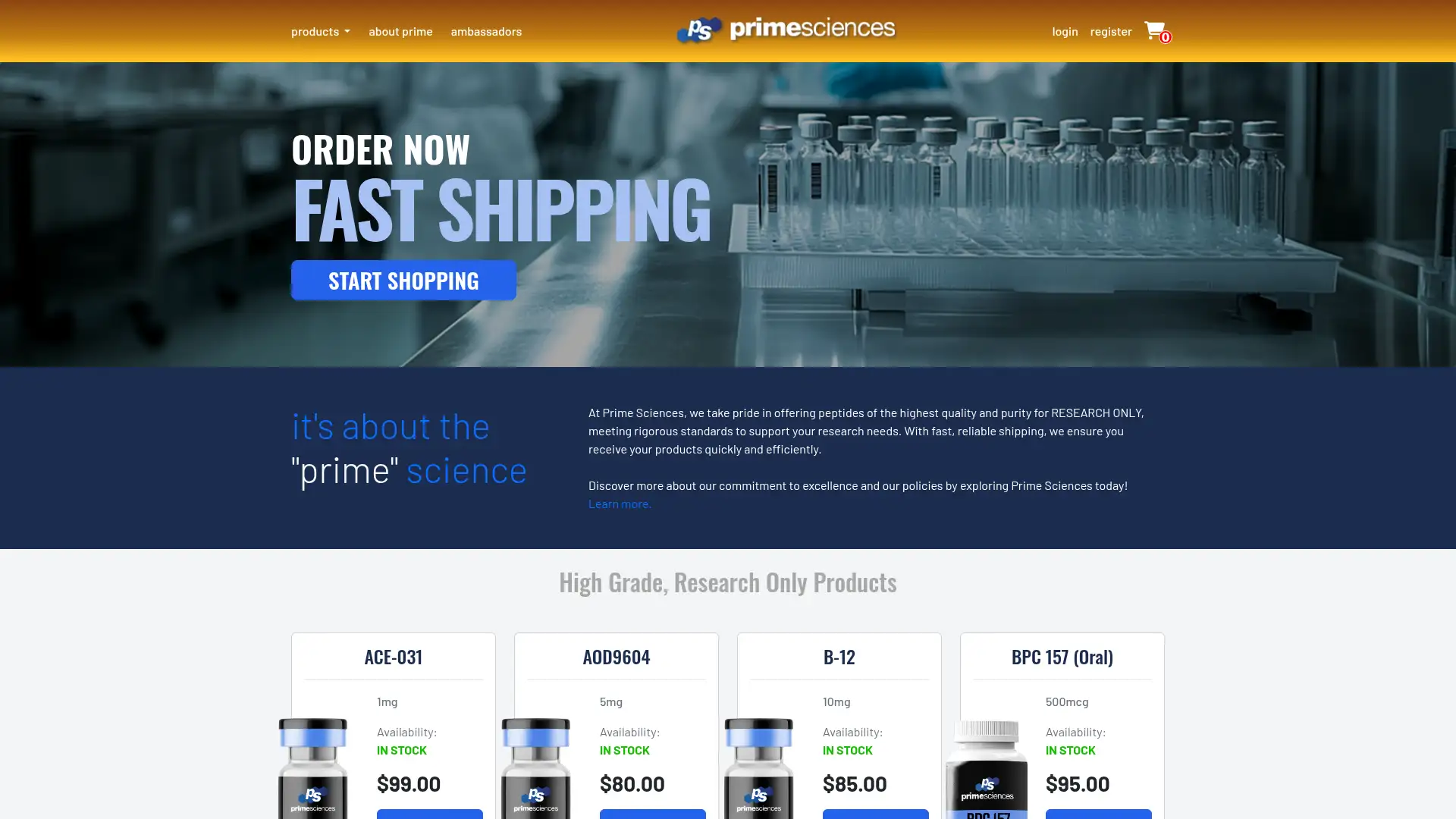 prime-sciences.com screenshot