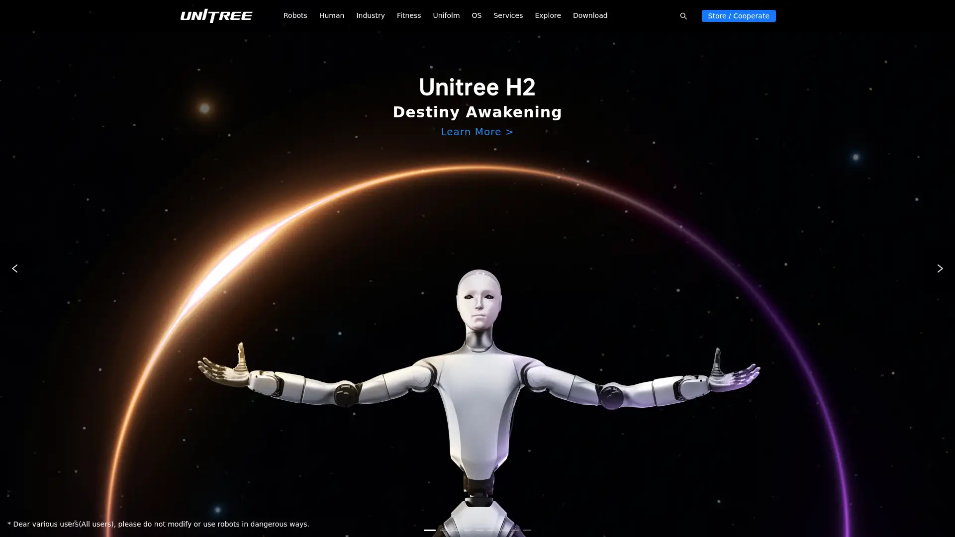 unitree.com screenshot
