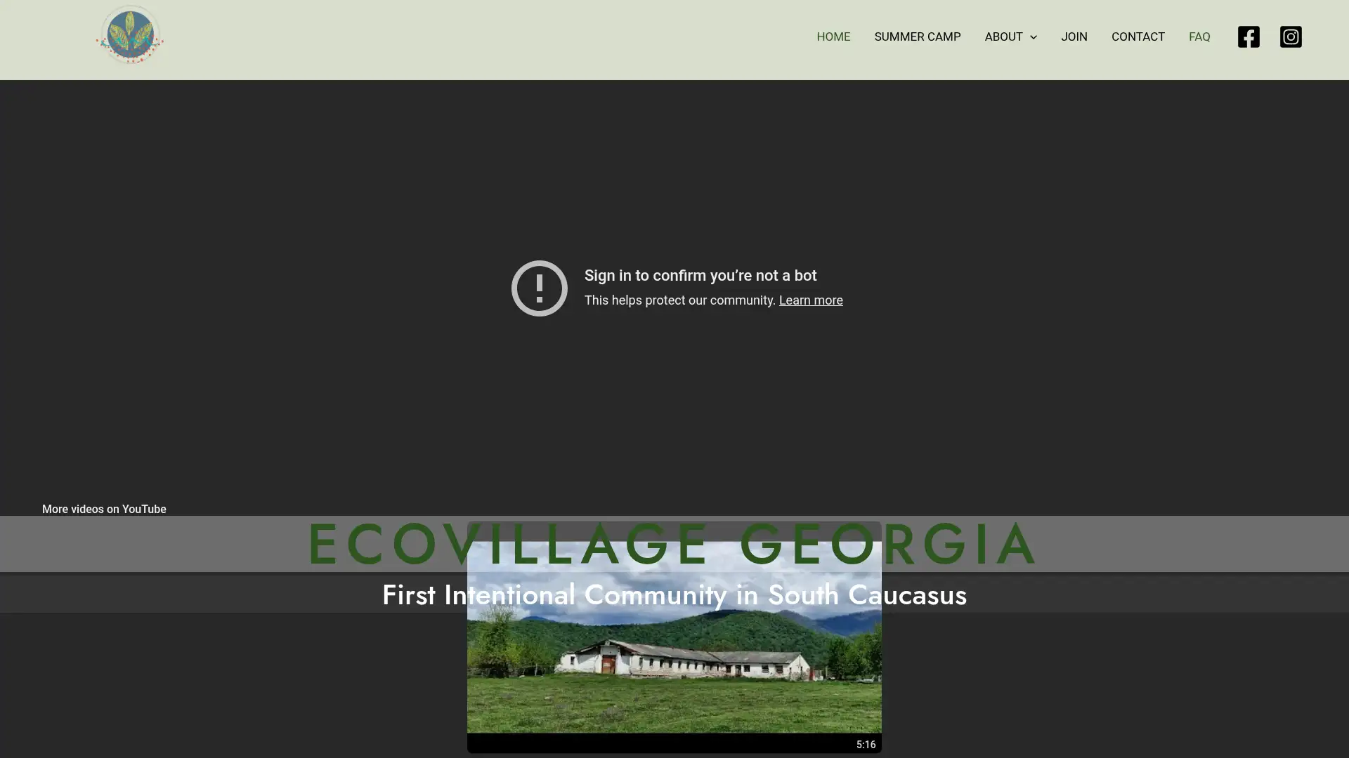 ecovillagegeorgia.ge screenshot