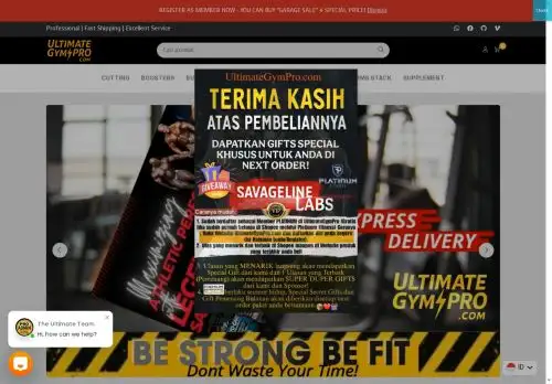 ultimategympro.com screenshot