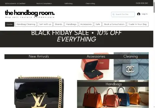 thehandbagroom.com.au screenshot
