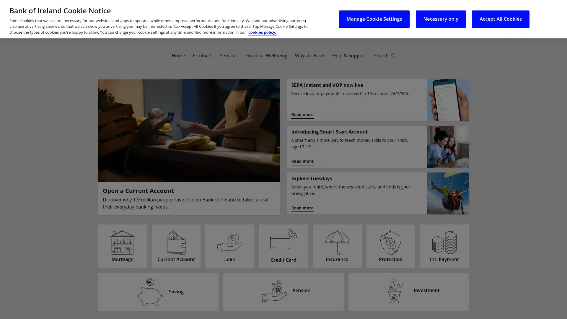 bankofireland.com screenshot