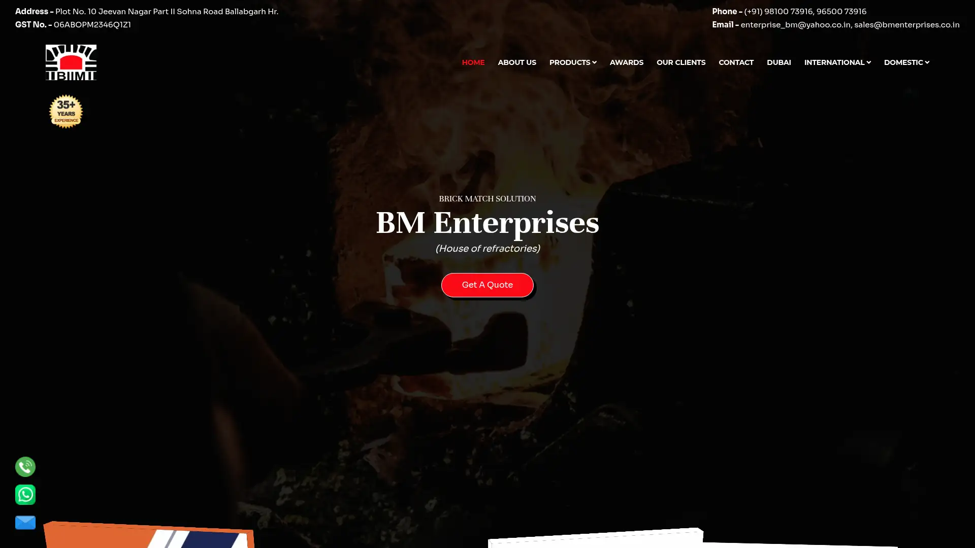 bmenterprises.co.in screenshot