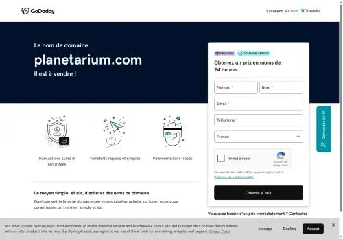 planetarium.com screenshot