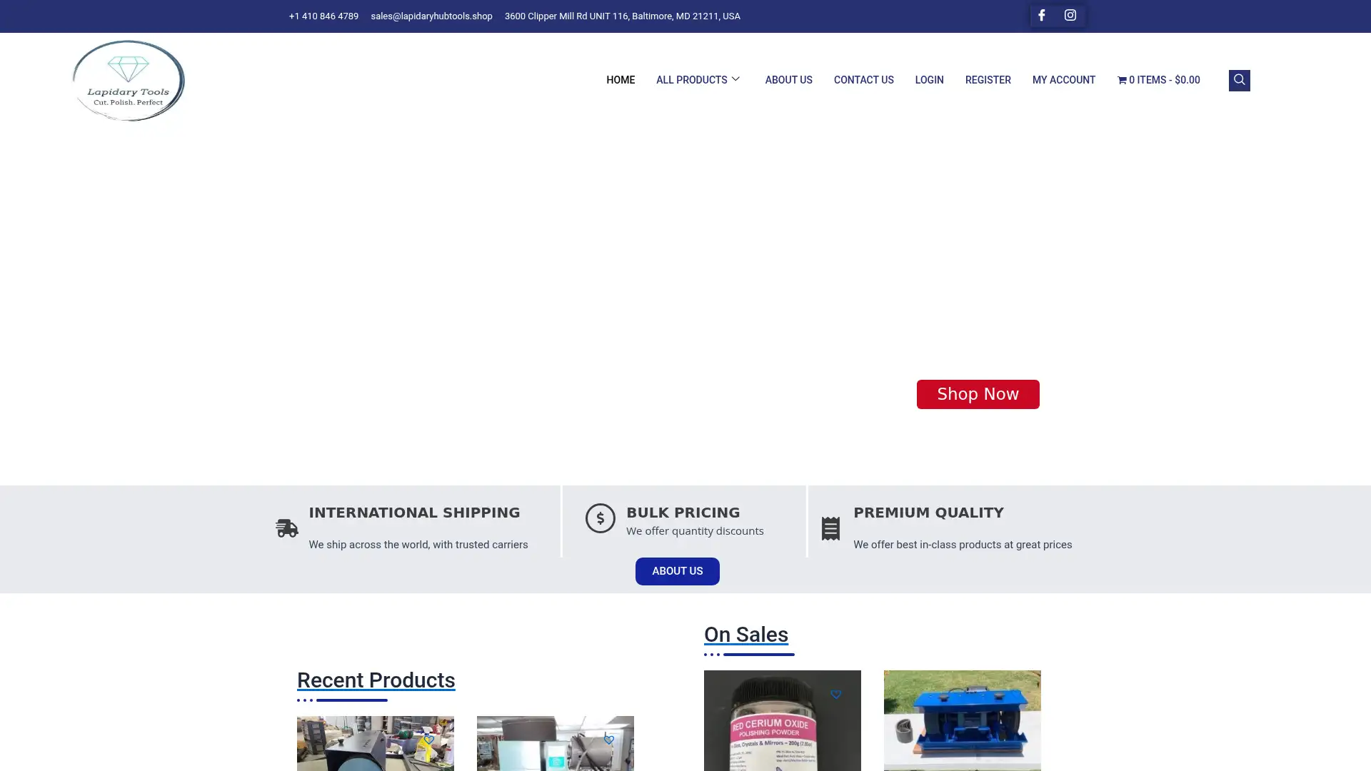 lapidaryhubtools.shop screenshot