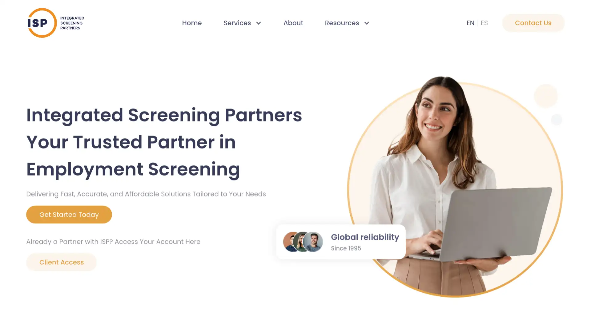 integratedscreening.com screenshot