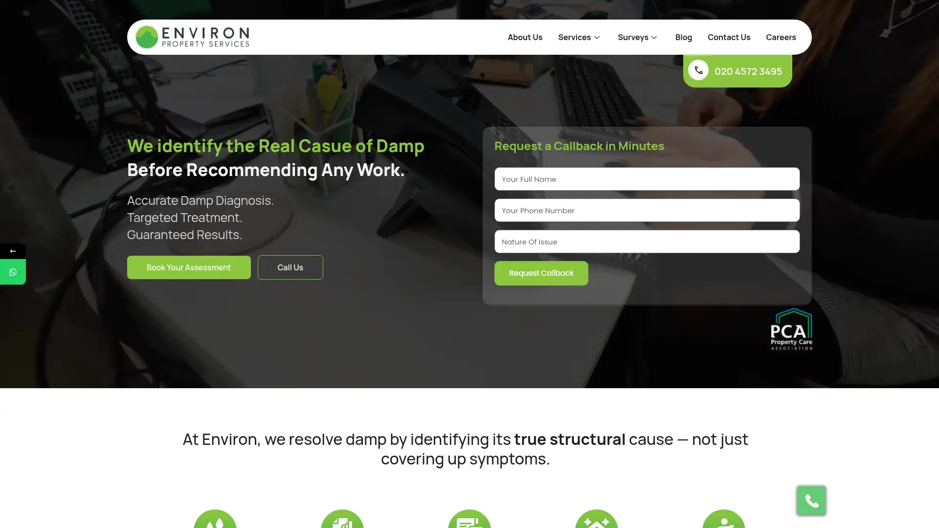 environpropertyservices.co.uk screenshot