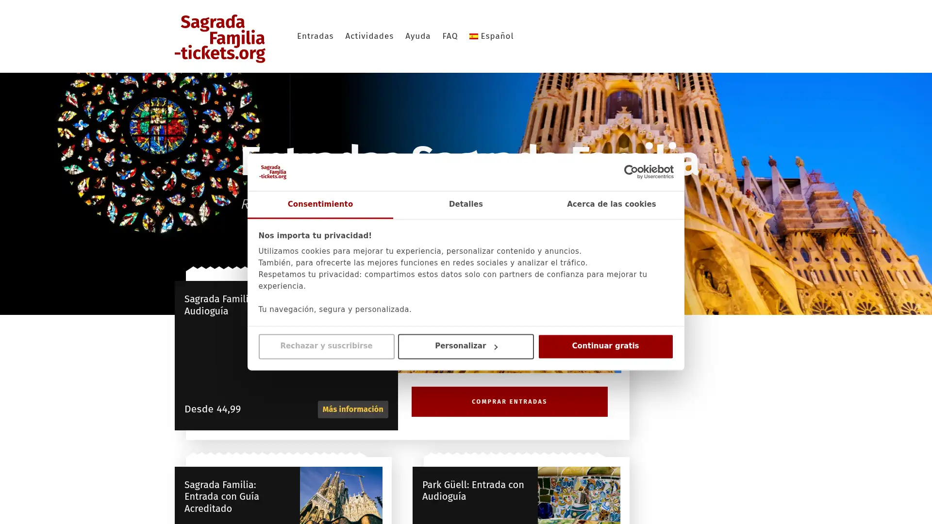 sagradafamilia-tickets.org screenshot