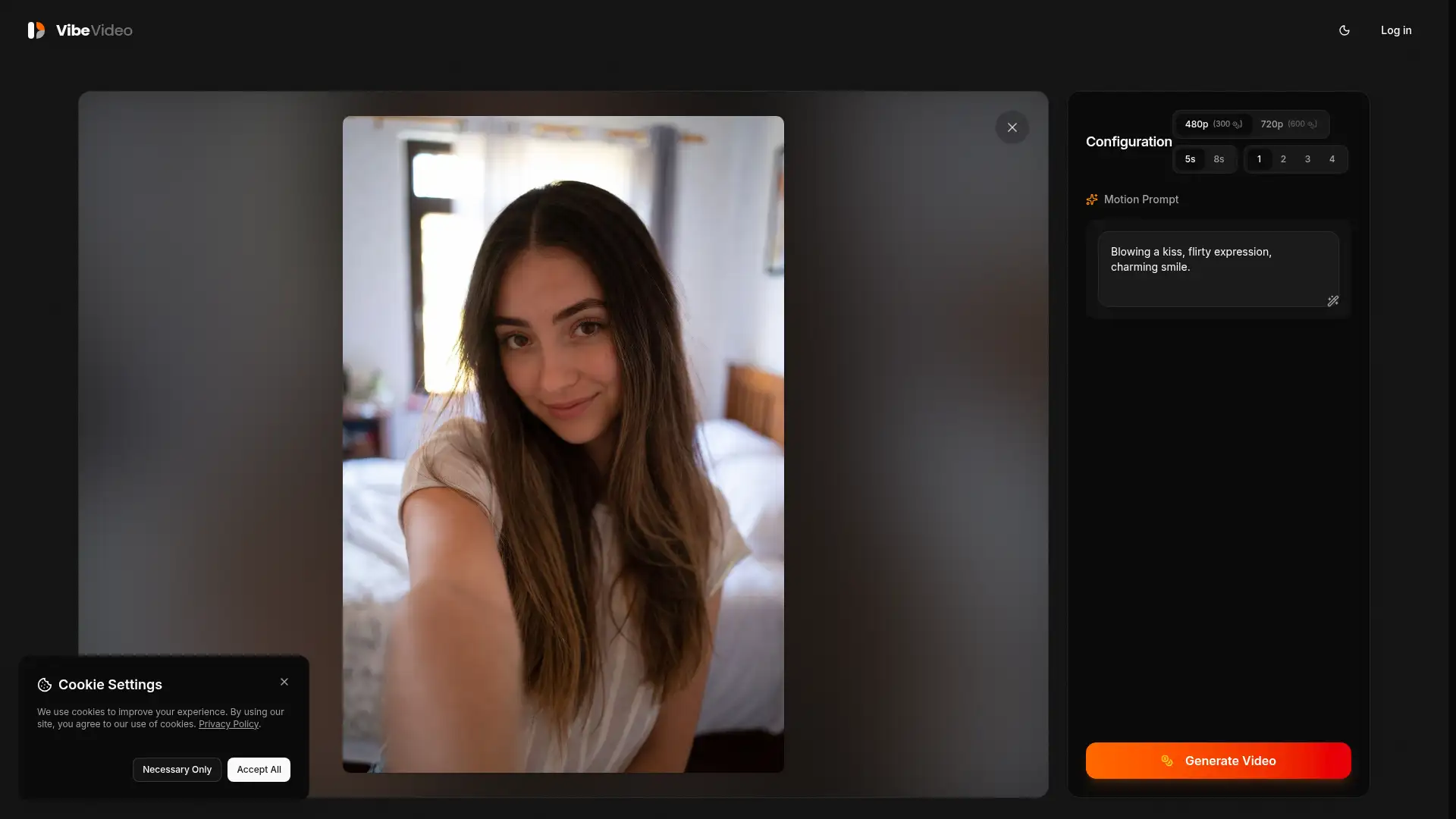 vibevideo.art screenshot