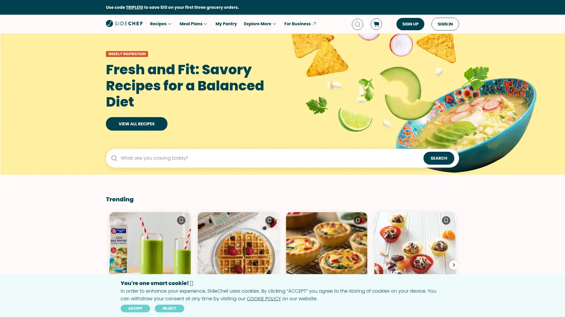 sidechef.com screenshot