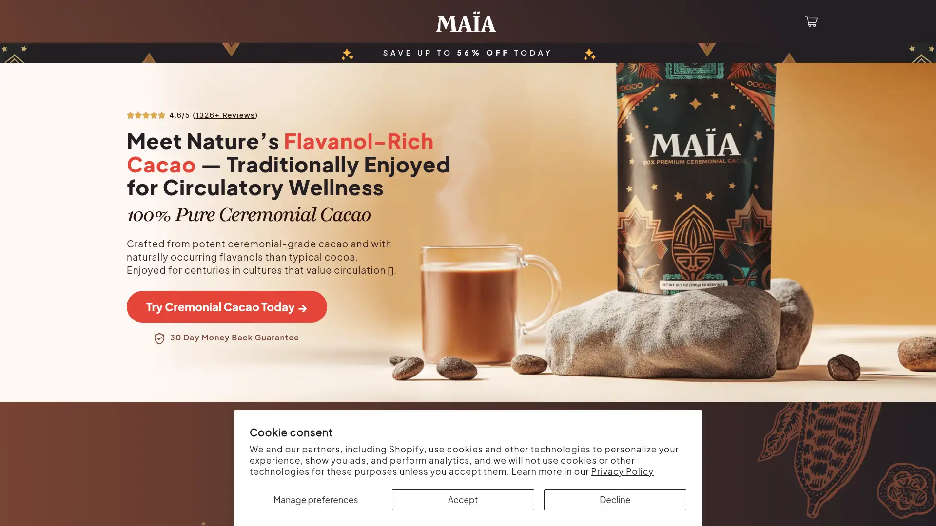 trymaia.co screenshot