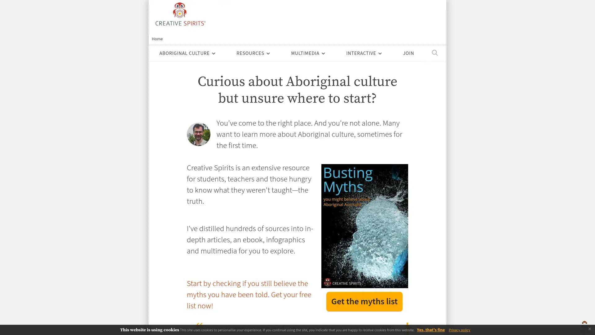 creativespirits.info screenshot