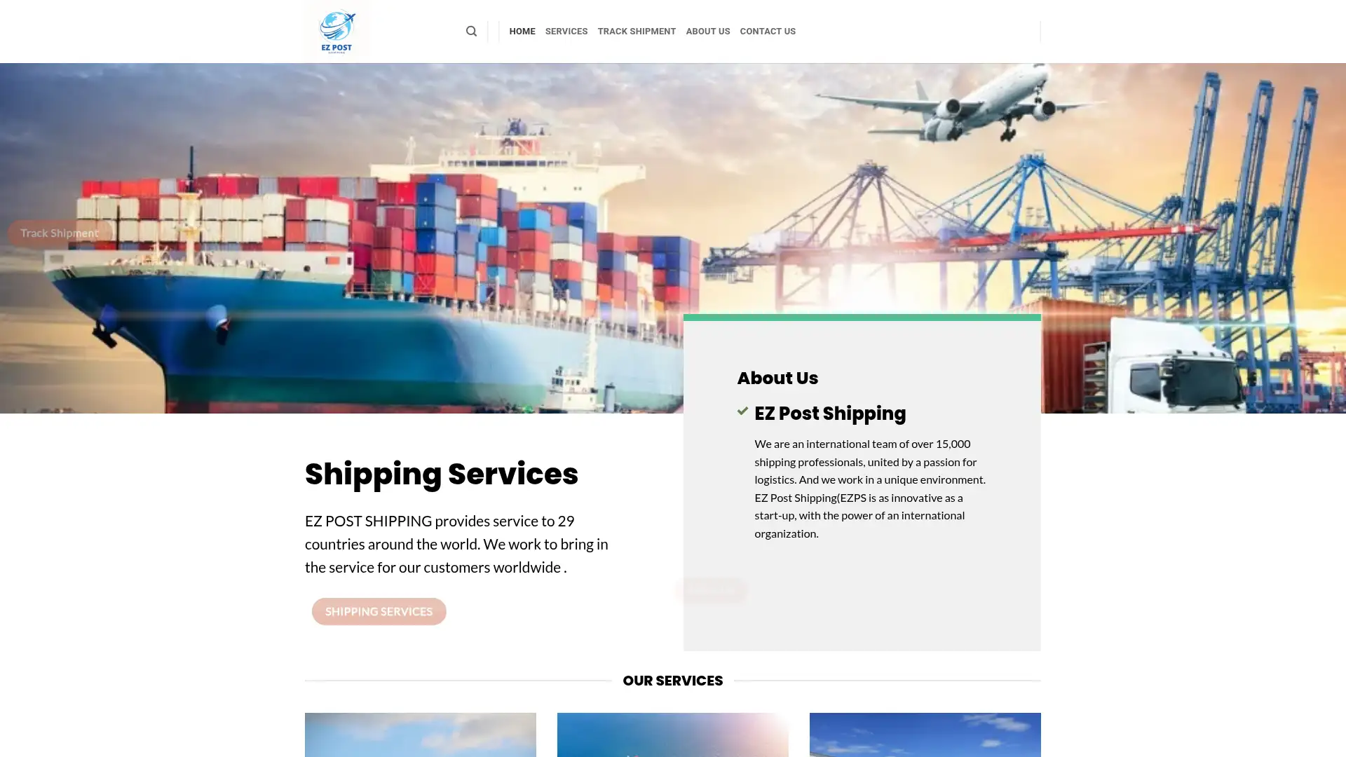 ezpostshipping.com screenshot