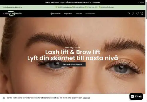 lashandbrowlift.se screenshot