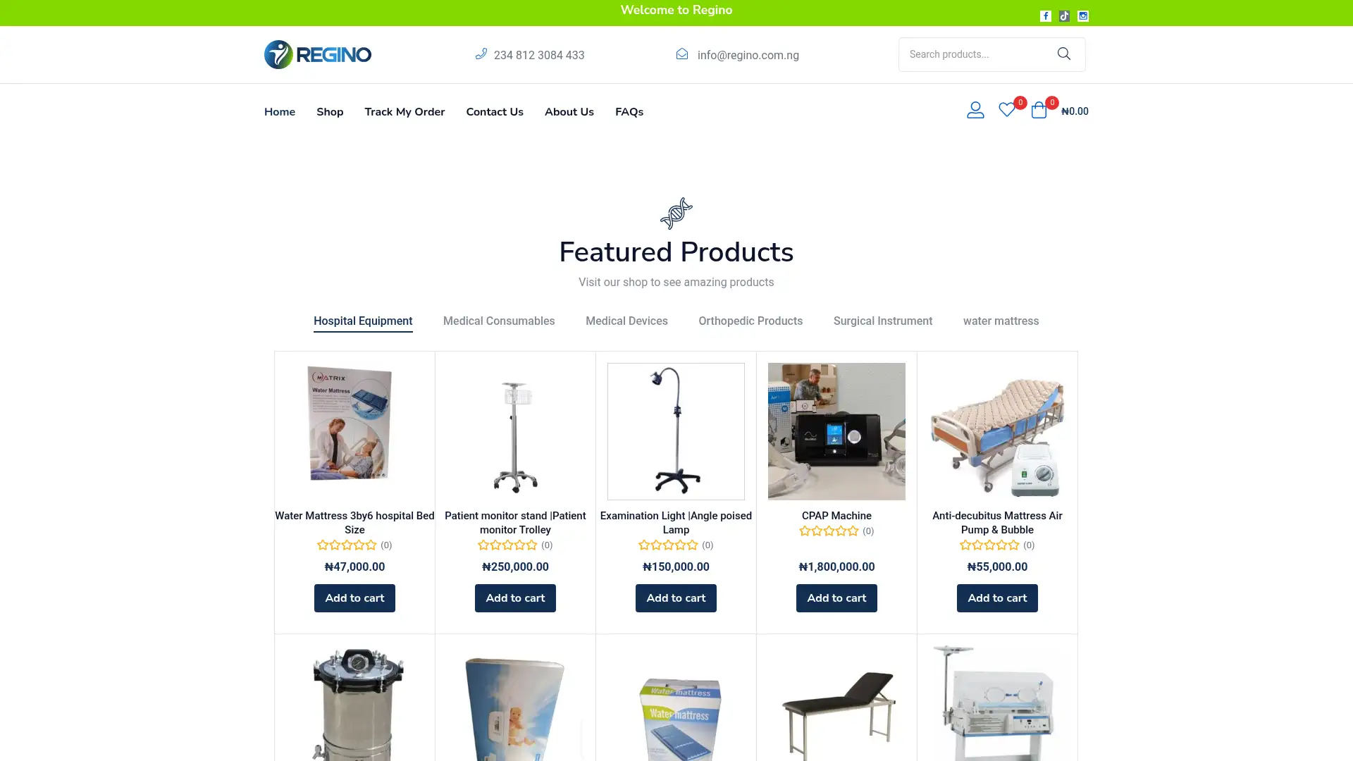 regino.com.ng screenshot
