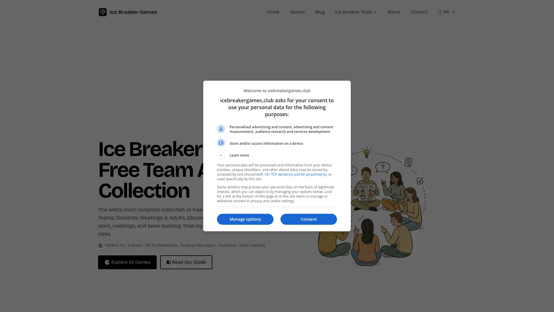 icebreakergames.club screenshot