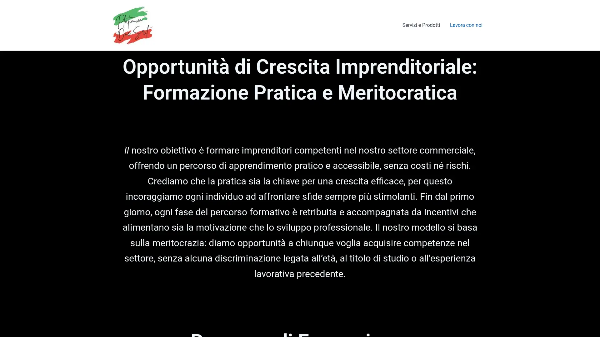 platinumone.it screenshot