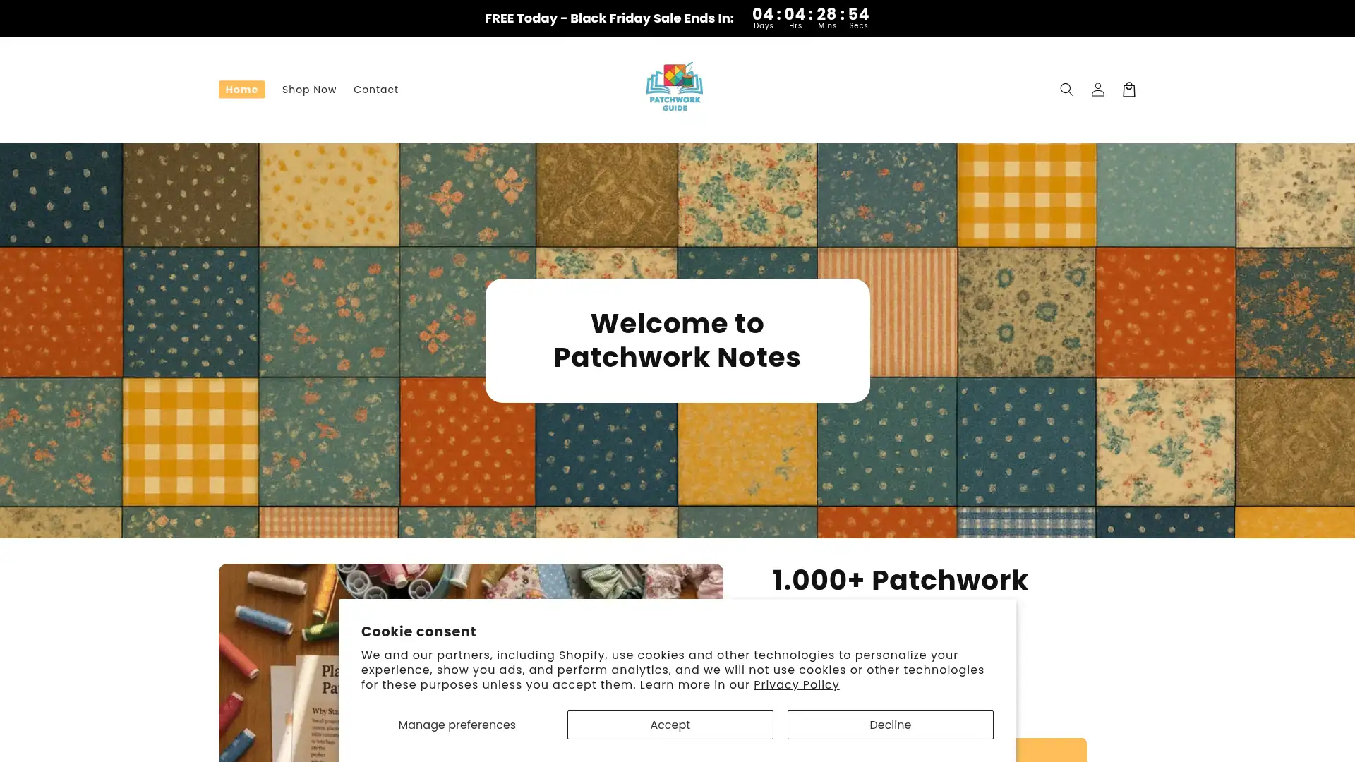 patchworkclub.com screenshot