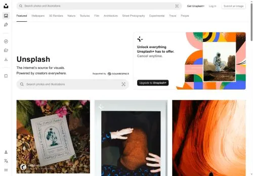 unsplash.com screenshot
