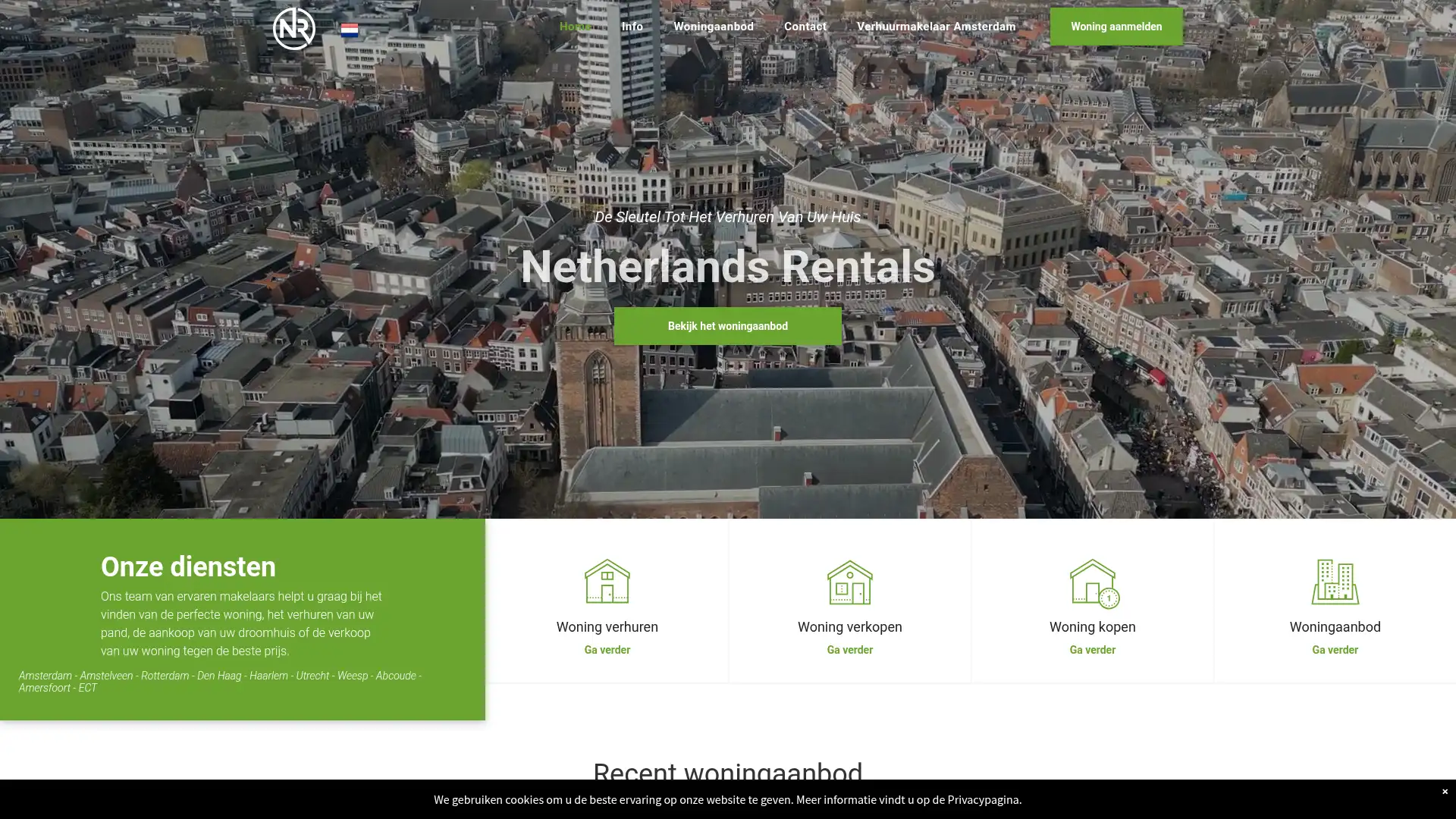 netherlandsrentals.nl screenshot