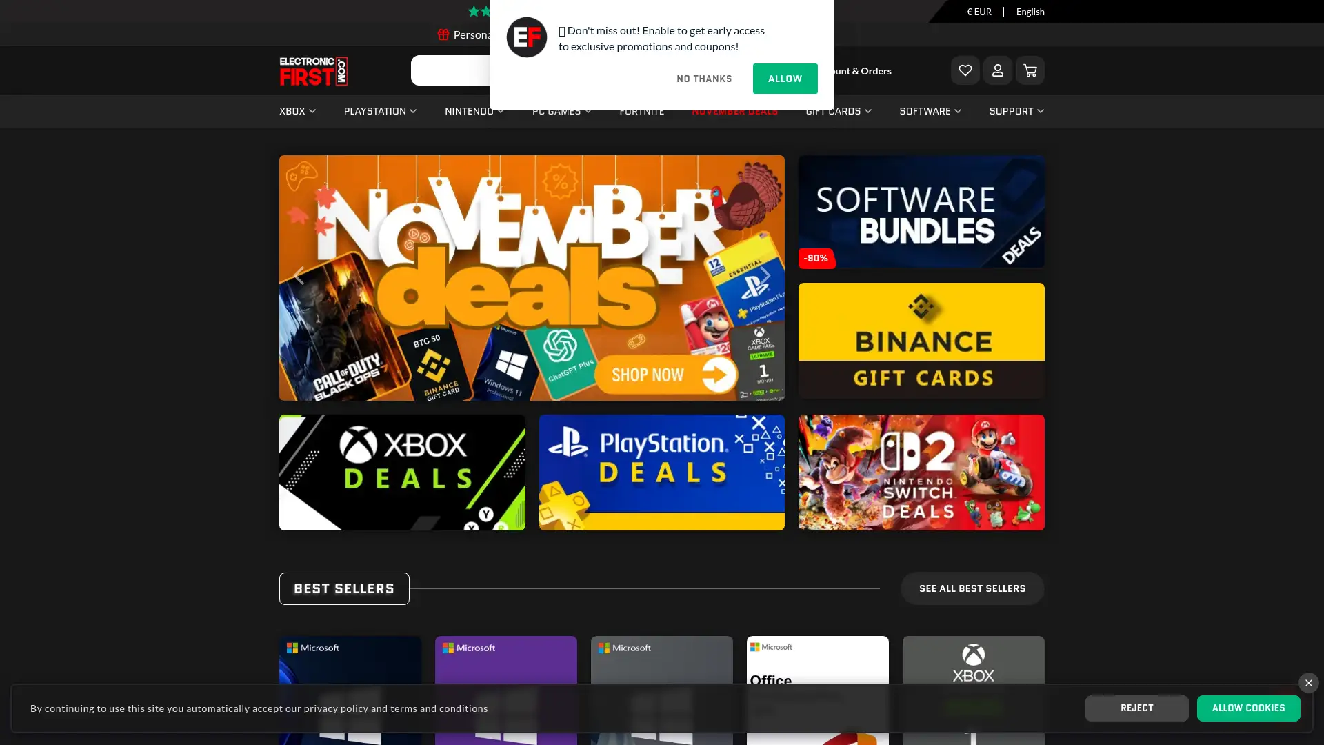 electronicsfirst.com screenshot