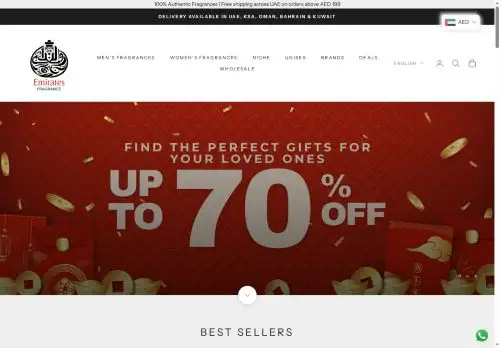 emiratesfragrance.com screenshot