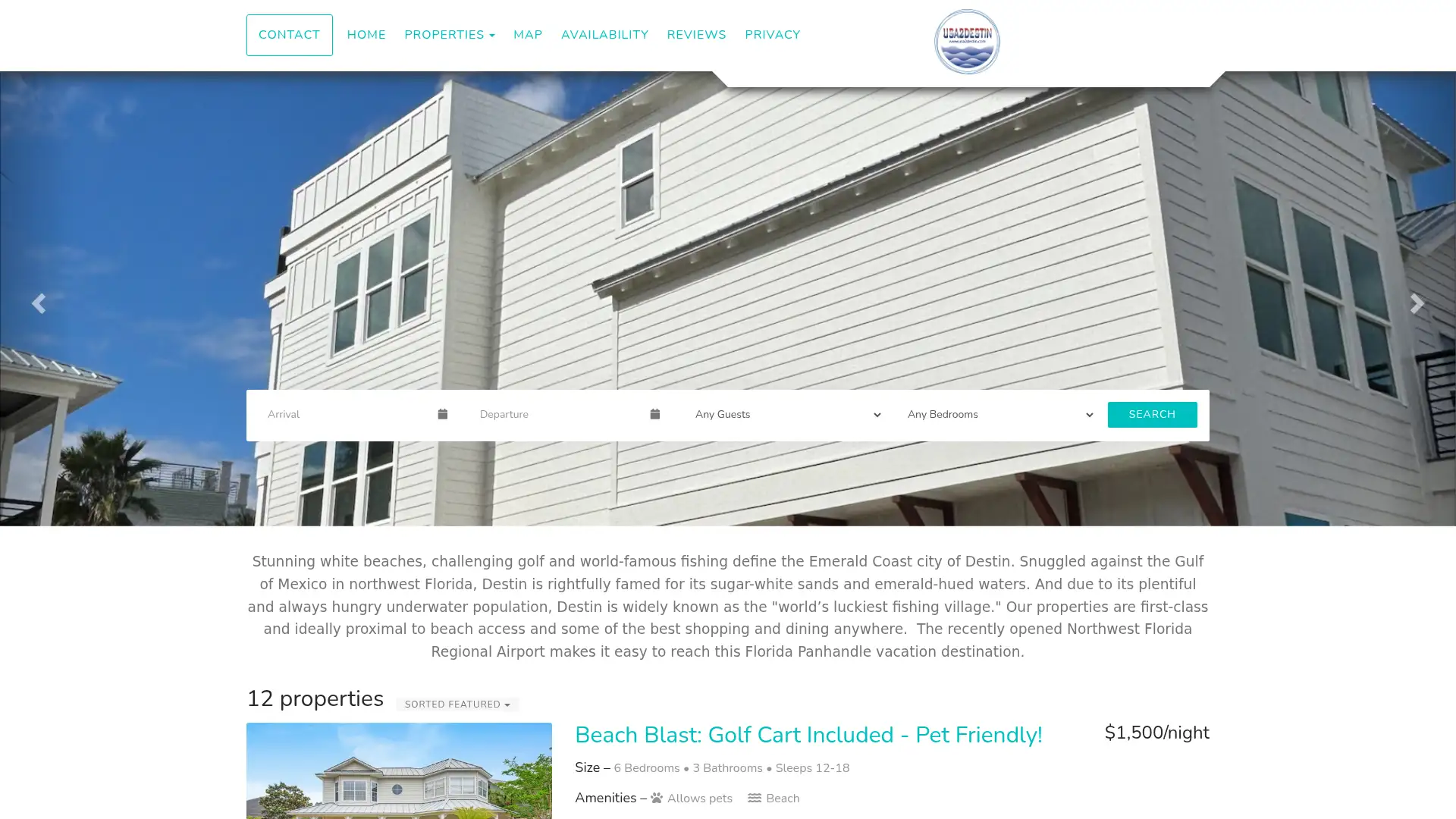 usa2destin.com screenshot