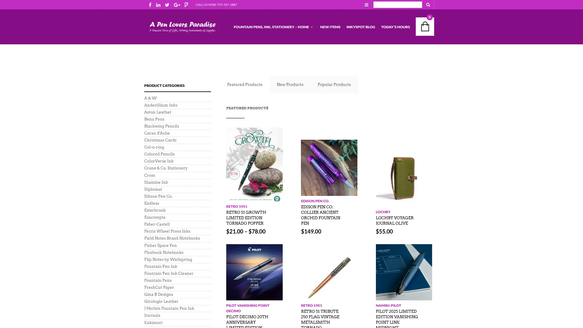 penloversparadise.com screenshot